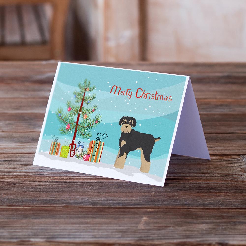 Schnoodle Christmas Tree Greeting Cards Pack of 8 Blank Cards with Envelopes Whimsical A7 Size 5x7