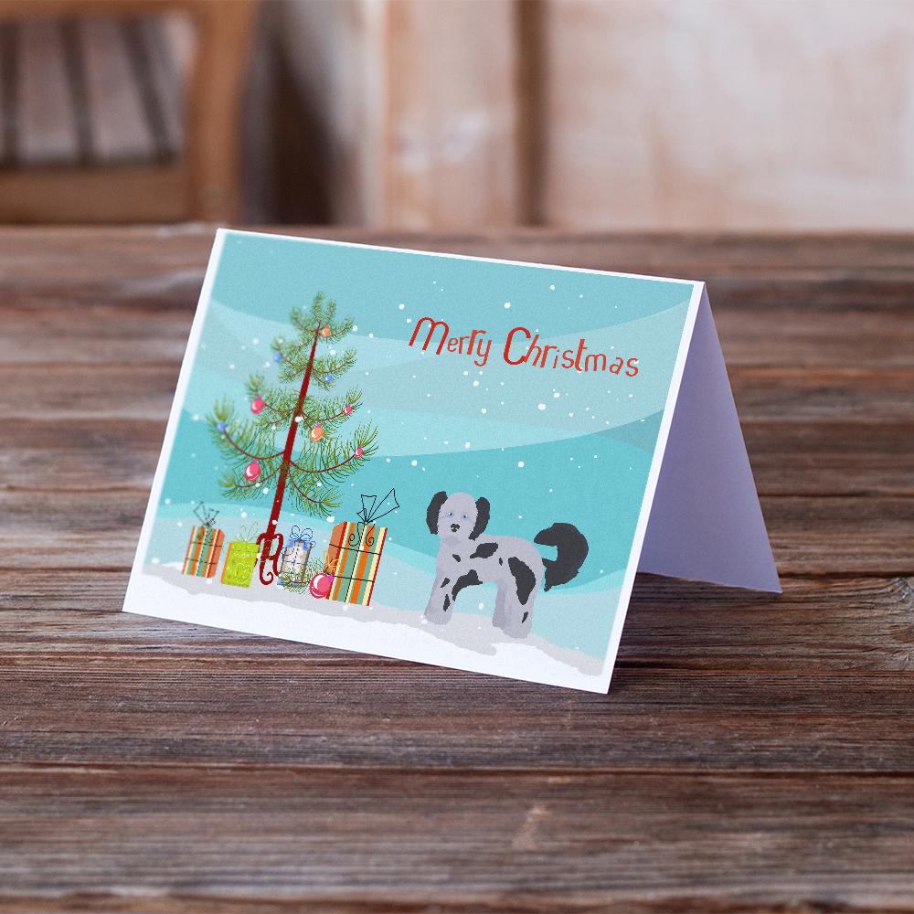 Shih Poo Christmas Tree Greeting Cards Pack of 8 Blank Cards with Envelopes Whimsical A7 Size 5x7