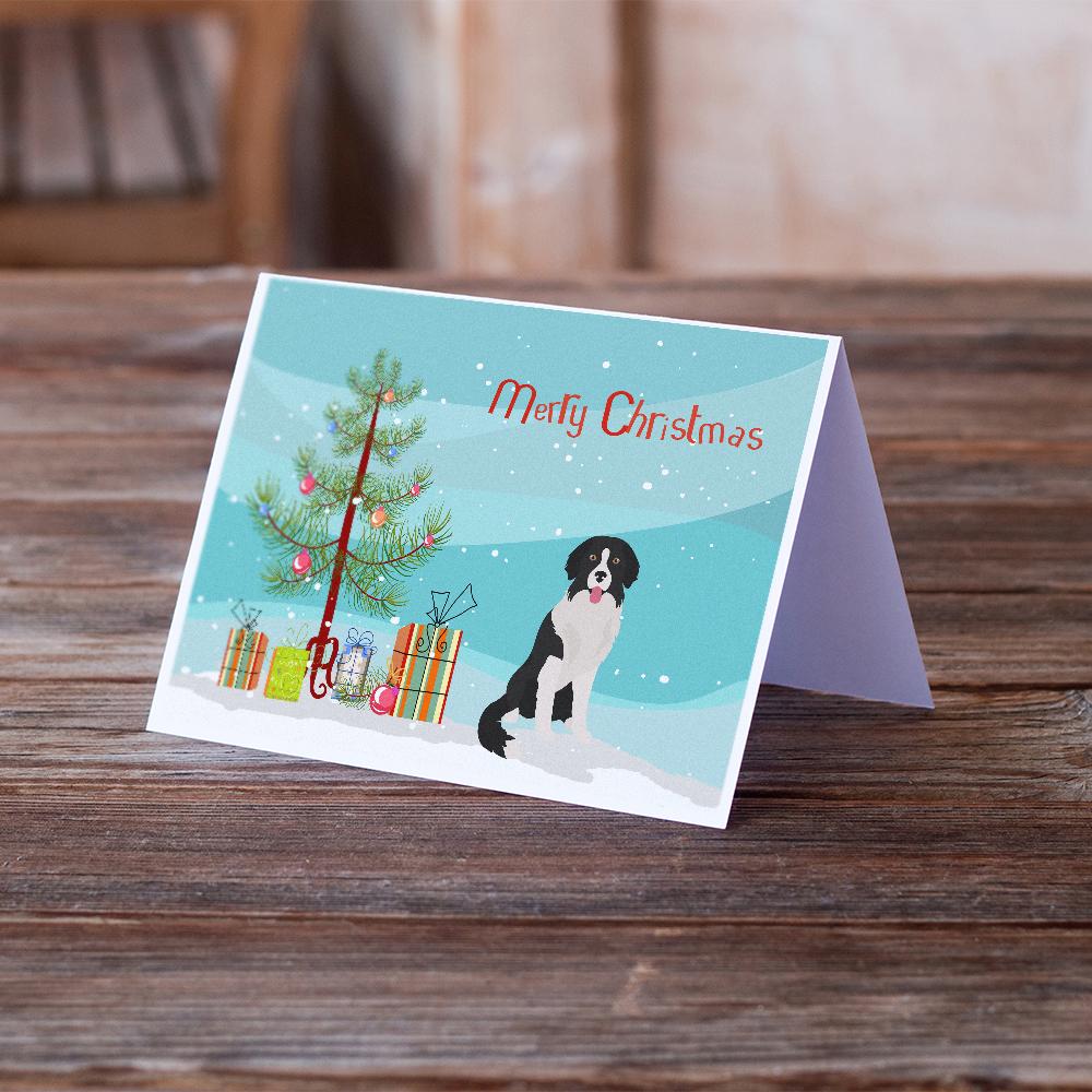 Borador Christmas Tree Greeting Cards Pack of 8 Blank Cards with Envelopes Whimsical A7 Size 5x7