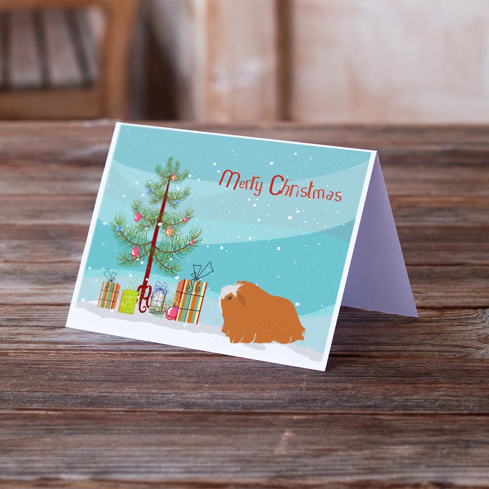 Peruvian Guinea Pig Merry Christmas Greeting Cards Pack of 8 Blank Cards with Envelopes Whimsical A7 Size 5x7