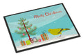 London Canary Merry Christmas Doormat Indoor Outdoor 18H X 27W Front Door Mat Rugs for Entryway, Non Slip Washable