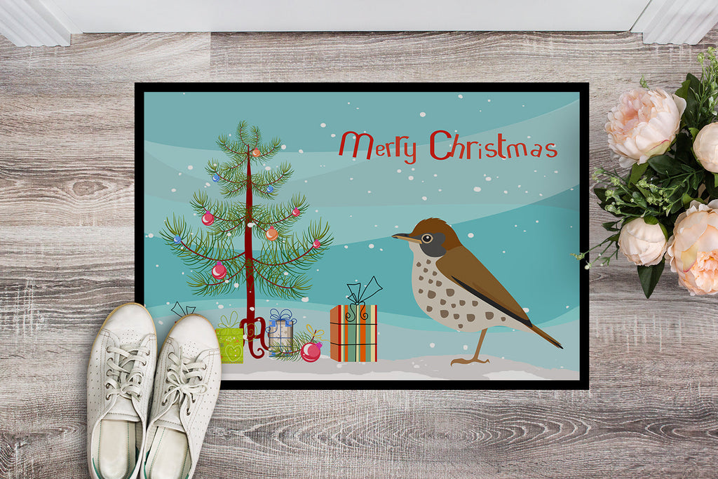 Thrush Merry Christmas Doormat Indoor Outdoor 18H X 27W Front Door Mat Rugs for Entryway, Non Slip Washable