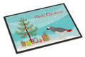 African Grey Parrot Merry Christmas Doormat Indoor Outdoor 24H X 36W Front Door Mat Rugs for Entryway, Non Slip Washable Low Pile,