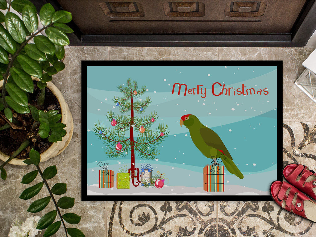 Amazon Parrot Merry Christmas Doormat Indoor Outdoor 18H X 27W Front Door Mat Rugs for Entryway, Non Slip Washable