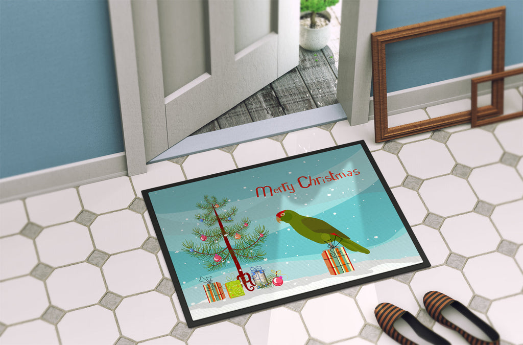 Amazon Parrot Merry Christmas Doormat Indoor Outdoor 18H X 27W Front Door Mat Rugs for Entryway, Non Slip Washable