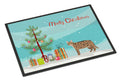 California Spangled Cat Christmas Doormat Indoor Outdoor 24H X 36W Front Door Mat Rugs for Entryway, Non Slip Washable Low Pile,