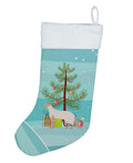 Colorpoint Longhair Cat Christmas Holiday Stocking Double-Sided Print, Polyester Suede,11x18, Made in USA