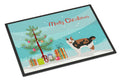 Cymric Cat Christmas Doormat Indoor Outdoor 18H X 27W Front Door Mat Rugs for Entryway, Non Slip Washable