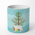White Devon Rex Cat Christmas Decorative Soy Candle Nature Soy Wax Essential Oil Home Decor Ideal for Bedroom Kitchen Bath Office Gift, 10 oz