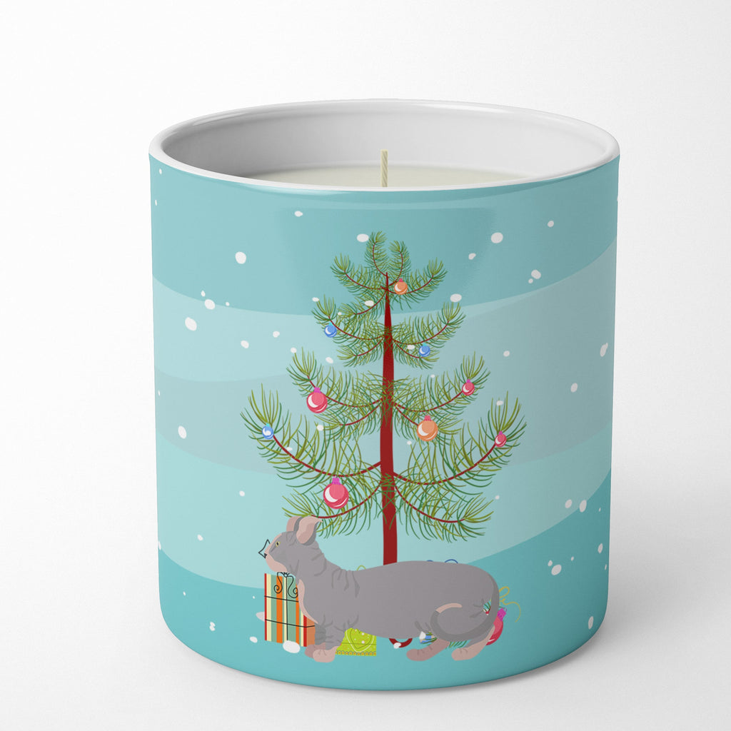 Dwelf Cat Christmas Decorative Soy Candle Nature Soy Wax Essential Oil Home Decor Ideal for Bedroom Kitchen Bath Office Gift, 10 oz