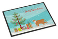 European Shorthair Cat Christmas Doormat Indoor Outdoor 18H X 27W Front Door Mat Rugs for Entryway, Non Slip Washable