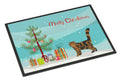 Foldex Exotic Fold Cat Christmas Doormat Indoor Outdoor 18H X 27W Front Door Mat Rugs for Entryway, Non Slip Washable