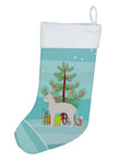 German Rex Cat Christmas Holiday Stocking Double-Sided Print, Polyester Suede,11x18, Made in USA