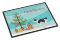 Japanese Bobtail Cat Christmas Doormat Indoor Outdoor 24H X 36W Front Door Mat Rugs for Entryway, Non Slip Washable Low Pile,