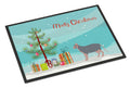 Lykoi Cat Merry Christmas Doormat Indoor Outdoor 24H X 36W Front Door Mat Rugs for Entryway, Non Slip Washable Low Pile,