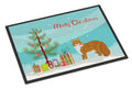 Maine Coon Cat Christmas Doormat Indoor Outdoor 24H X 36W Front Door Mat Rugs for Entryway, Non Slip Washable Low Pile,