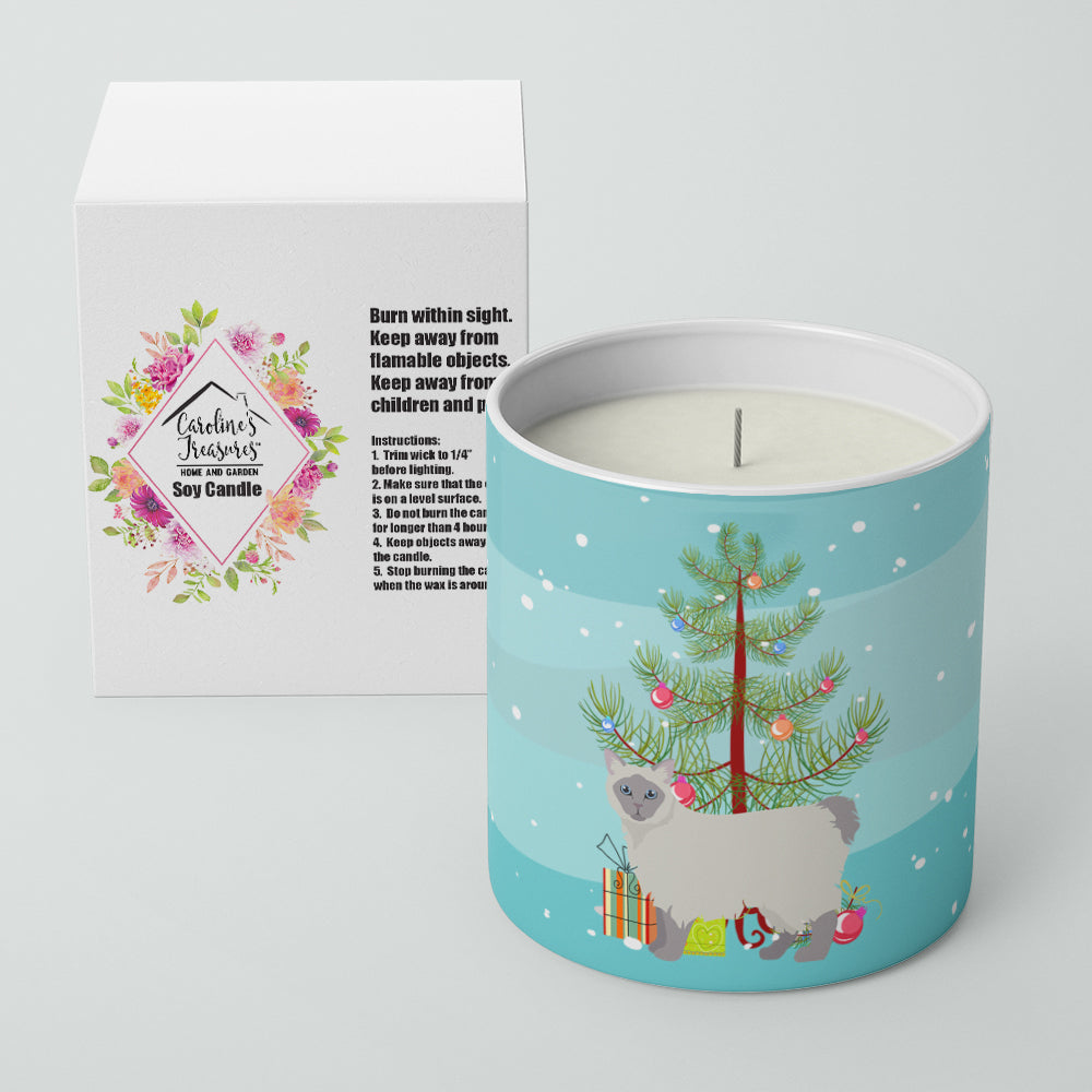 Owyhee Bob Cat Christmas Decorative Soy Candle Nature Soy Wax Essential Oil Home Decor Ideal for Bedroom Kitchen Bath Office Gift, 10 oz
