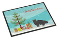 Black Persian Traditional Cat Christmas Doormat Indoor Outdoor 18H X 27W Front Door Mat Rugs for Entryway, Non Slip Washable