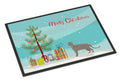 Safari Cat Christmas Doormat Indoor Outdoor 24H X 36W Front Door Mat Rugs for Entryway, Non Slip Washable Low Pile,