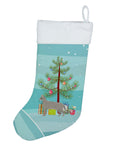 Safari Cat Christmas Holiday Stocking Double-Sided Print, Polyester Suede,11x18, Made in USA