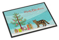 Scottish Straight Cat Christmas Doormat Indoor Outdoor 18H X 27W Front Door Mat Rugs for Entryway, Non Slip Washable