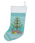 Siamese Traditional Cat Christmas Holiday Stocking Double-Sided Print, Polyester Suede,11x18, Made in USA