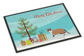 Snowshoe Cat Christmas Doormat Indoor Outdoor 18H X 27W Front Door Mat Rugs for Entryway, Non Slip Washable