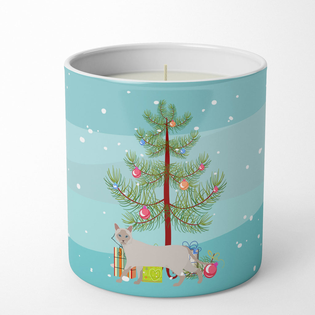 Thai Lilac Cat Christmas Decorative Soy Candle Nature Soy Wax Essential Oil Home Decor Ideal for Bedroom Kitchen Bath Office Gift, 10 oz