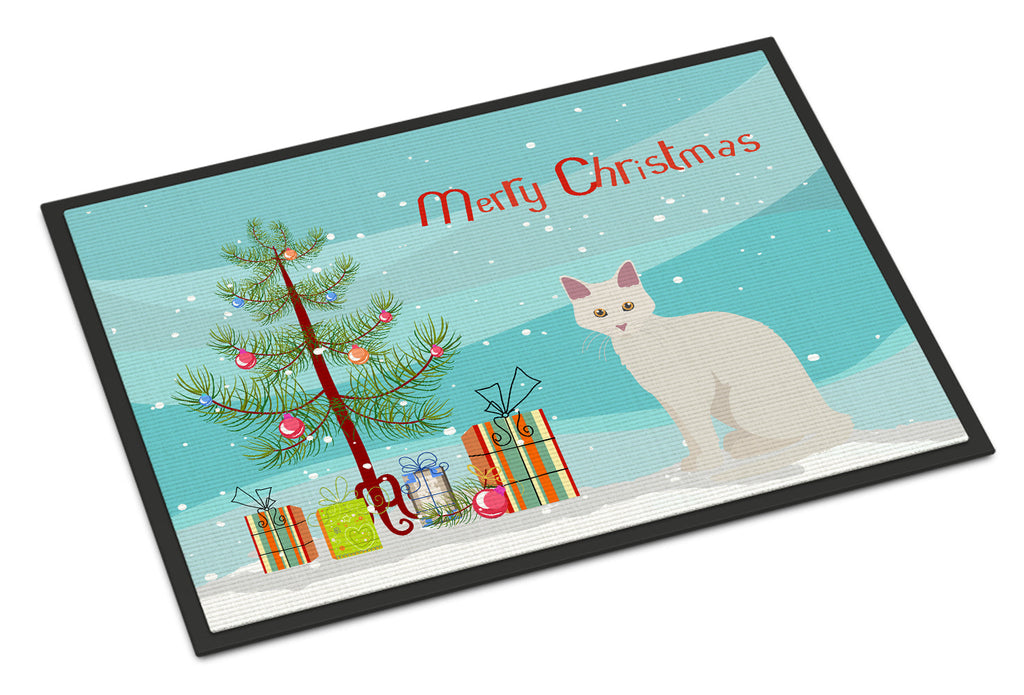 Aphrodite Giant Cat Christmas Doormat Indoor Outdoor 18H X 27W Front Door Mat Rugs for Entryway, Non Slip Washable
