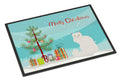 Asian Semi Longhaired Cat Christmas Doormat Indoor Outdoor 18H X 27W Front Door Mat Rugs for Entryway, Non Slip Washable