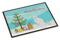 Chinchilla Persian Longhair Cat Christmas Doormat Indoor Outdoor 18H X 27W Front Door Mat Rugs for Entryway, Non Slip Washable