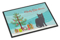 Nebelung Cat Christmas Doormat Indoor Outdoor 24H X 36W Front Door Mat Rugs for Entryway, Non Slip Washable Low Pile,