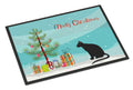 Ojos Azules Cat Christmas Doormat Indoor Outdoor 24H X 36W Front Door Mat Rugs for Entryway, Non Slip Washable Low Pile,