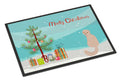 Scottish Fold Cat Christmas Doormat Indoor Outdoor 24H X 36W Front Door Mat Rugs for Entryway, Non Slip Washable Low Pile,