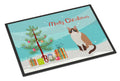 Snowshoe Cat Christmas Doormat Indoor Outdoor 24H X 36W Front Door Mat Rugs for Entryway, Non Slip Washable Low Pile,