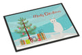 Turkish Angora Cat Christmas Doormat Indoor Outdoor 18H X 27W Front Door Mat Rugs for Entryway, Non Slip Washable