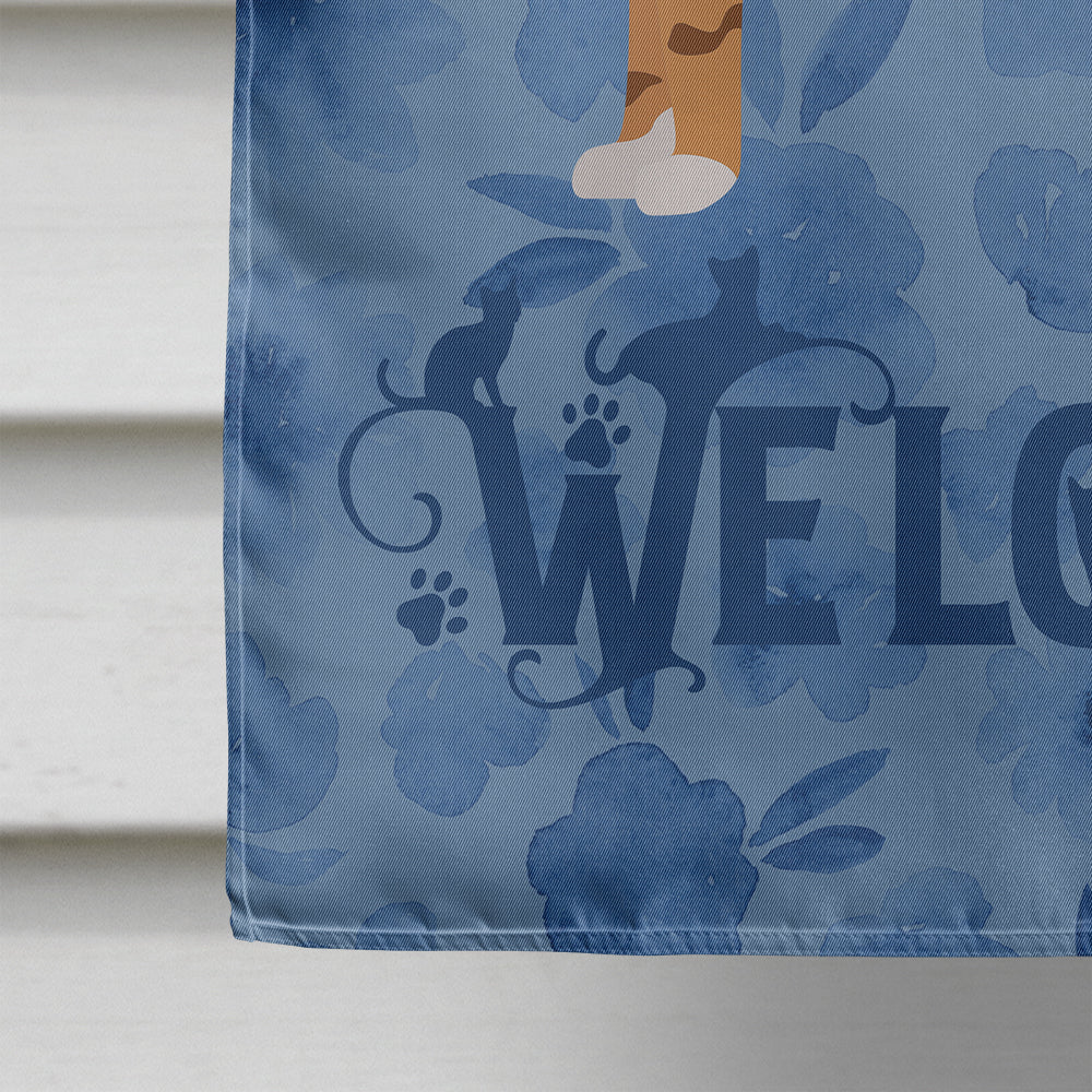 Cheetoh #1 Cat Welcome House Flag 28x40 Porch Sleeve Pole Decorative Outside Yard Banner Artwork Wall Hanging, Polyester