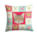 American Wirehair Cat Love Decorative Throw Pillow 14x14 Indoor Outdoor Accent Cushion, Fabric Cover with Insert for Sofa, Bed, Porch & Living Room