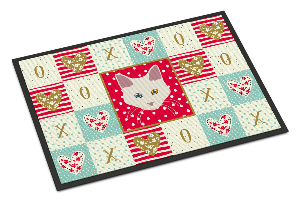Aphrodite Giant Cat Love Doormat Indoor Outdoor 18H X 27W Front Door Mat Rugs for Entryway, Non Slip Washable