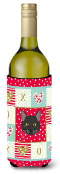 Bombay Cat Love Wine Bottle Hugger Gift Sleeve for Standard 750 ml Bottles, Insulated Reusable Also Fits Mini Shot & Pint Bottles