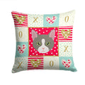 Brazilian Shorthair Cat Love Decorative Throw Pillow 14x14 Indoor Outdoor Accent Cushion, Fabric Cover with Insert for Sofa, Bed, Porch & Living Room