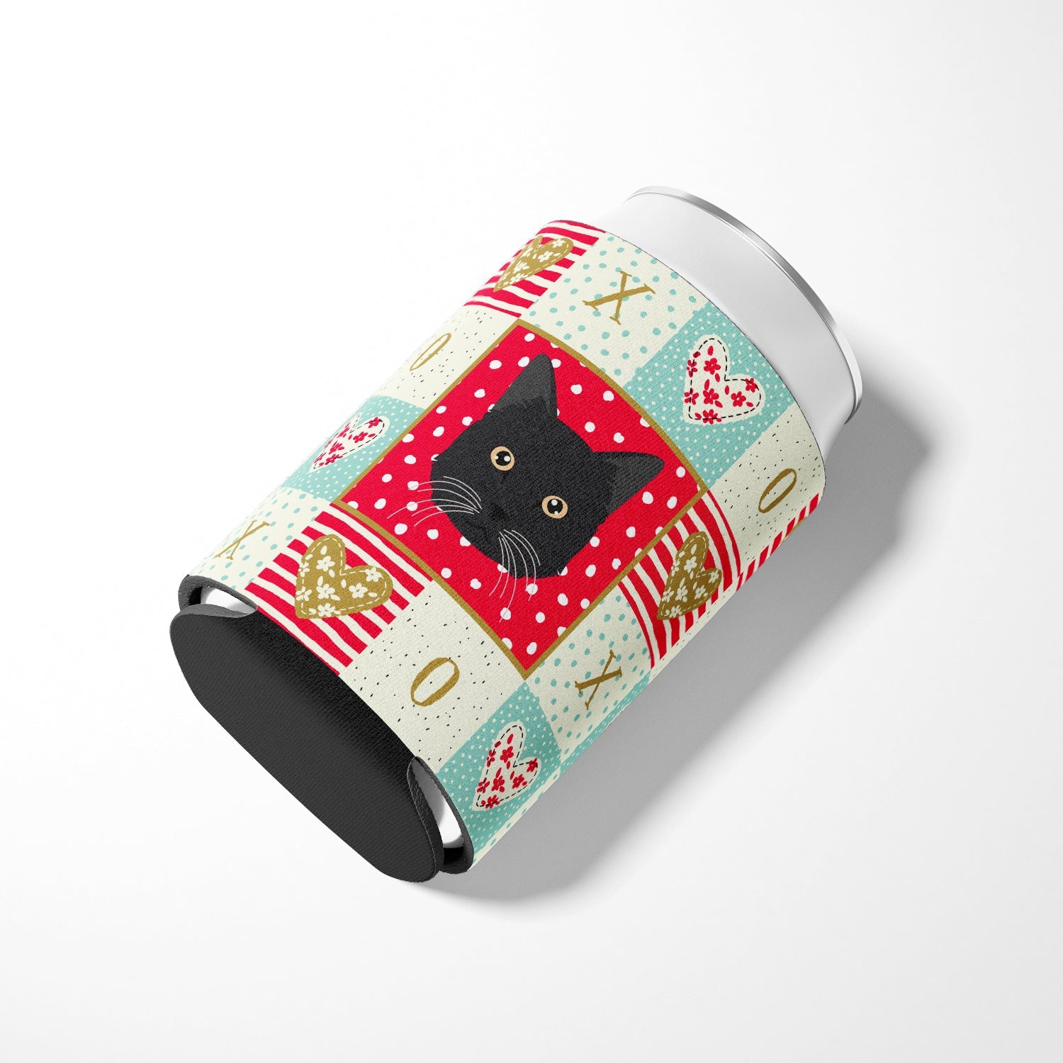 Chantilly Tiffany Cat Love Can or Bottle Hugger Cooler Sleeve for Standard 12 oz Cans, Insulated Foam Beer & Soda Can Hugger Reusable