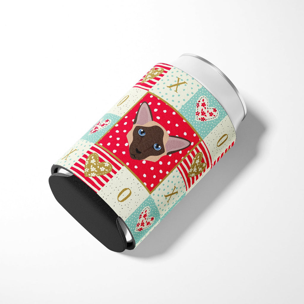 Colorpoint Longhair Cat Love Can or Bottle Hugger Cooler Sleeve for Standard 12 oz Cans, Insulated Foam Beer & Soda Can Hugger Reusable