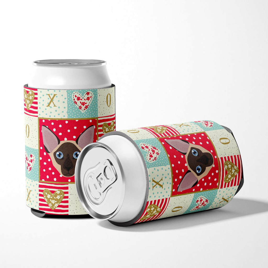 Colorpoint Shorthair Cat Love Can or Bottle Hugger Cooler Sleeve for Standard 12 oz Cans, Insulated Foam Beer & Soda Can Hugger Reusable