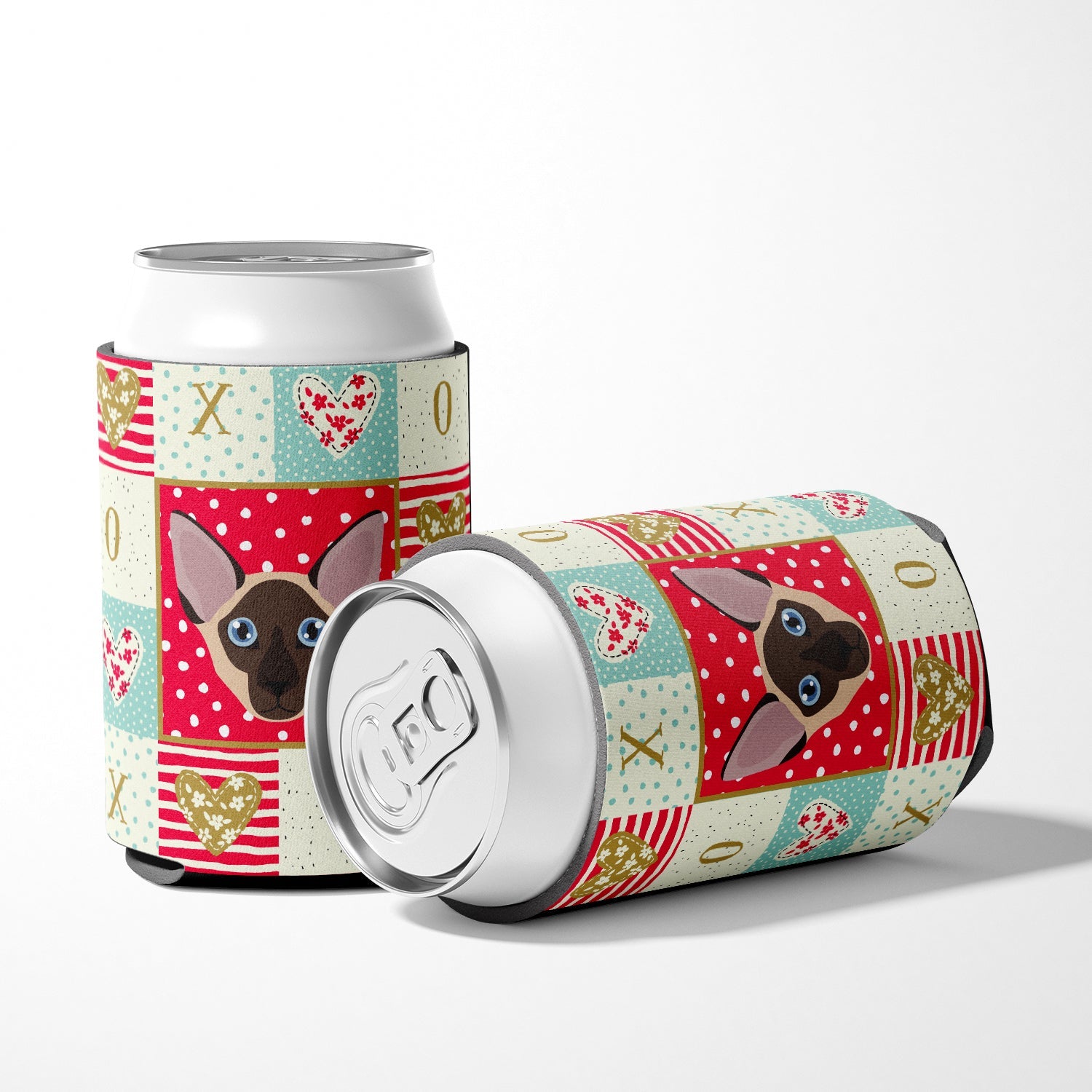 Colorpoint Shorthair Cat Love Can or Bottle Hugger Cooler Sleeve for Standard 12 oz Cans, Insulated Foam Beer & Soda Can Hugger Reusable