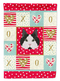 Cymric #2 Cat Love House Flag 28x40 Porch Sleeve Pole Decorative Outside Yard Banner Artwork Wall Hanging, Polyester