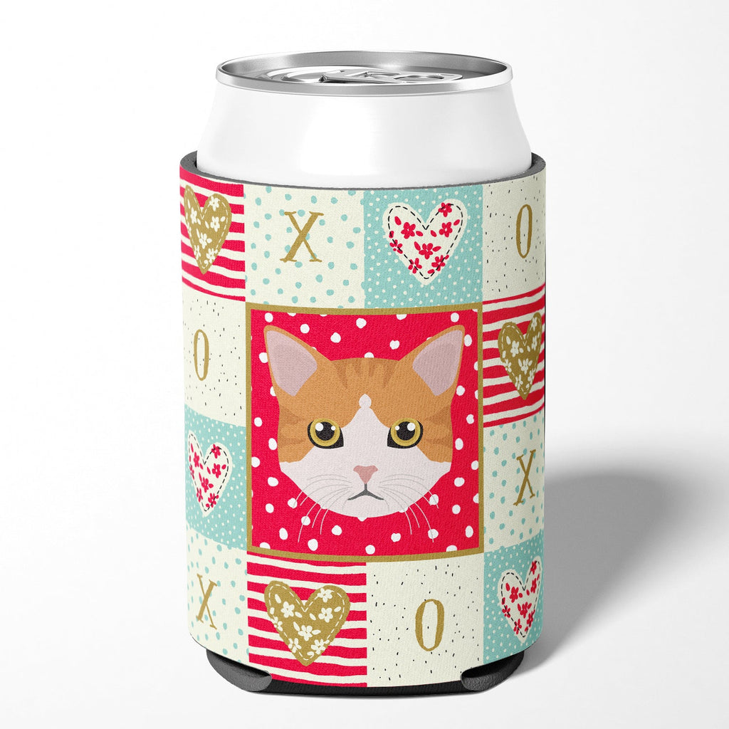 European Shorthair Cat Love Can or Bottle Hugger Cooler Sleeve for Standard 12 oz Cans, Insulated Foam Beer & Soda Can Hugger Reusable