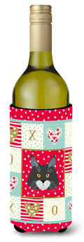 Maine Coon Cat Love Wine Bottle Hugger Gift Sleeve for Standard 750 ml Bottles, Insulated Reusable Also Fits Mini Shot & Pint Bottles