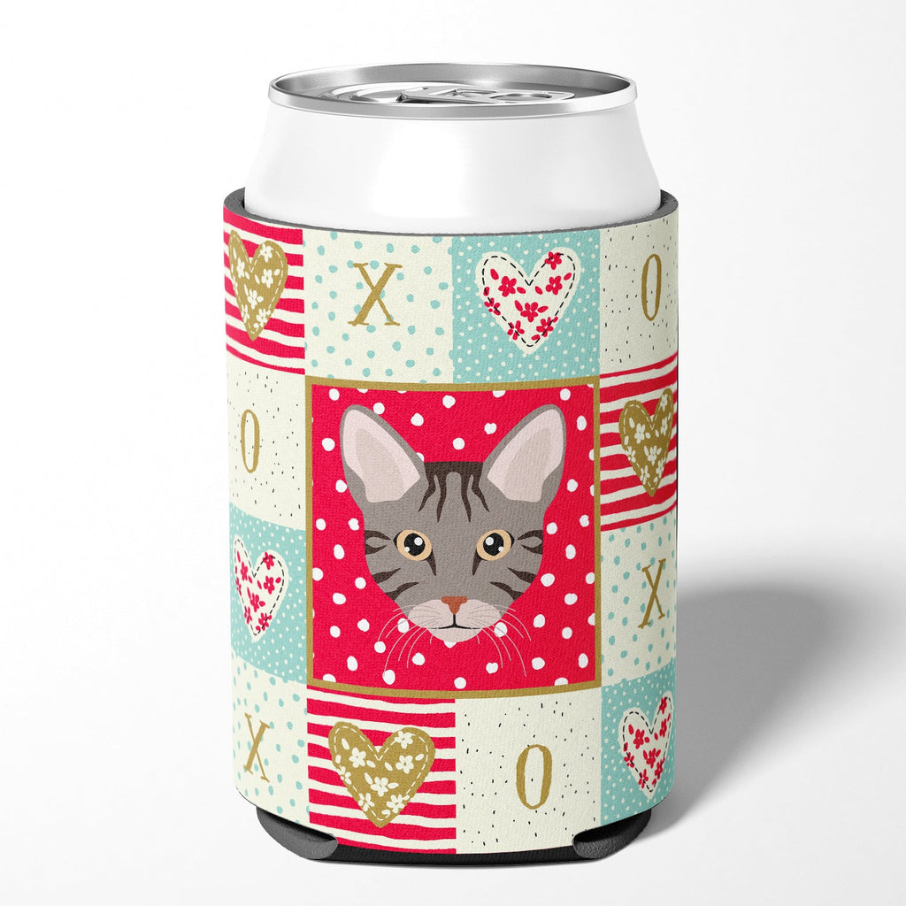 Ocicat Cat Love Can or Bottle Hugger Cooler Sleeve for Standard 12 oz Cans, Insulated Foam Beer & Soda Can Hugger Reusable