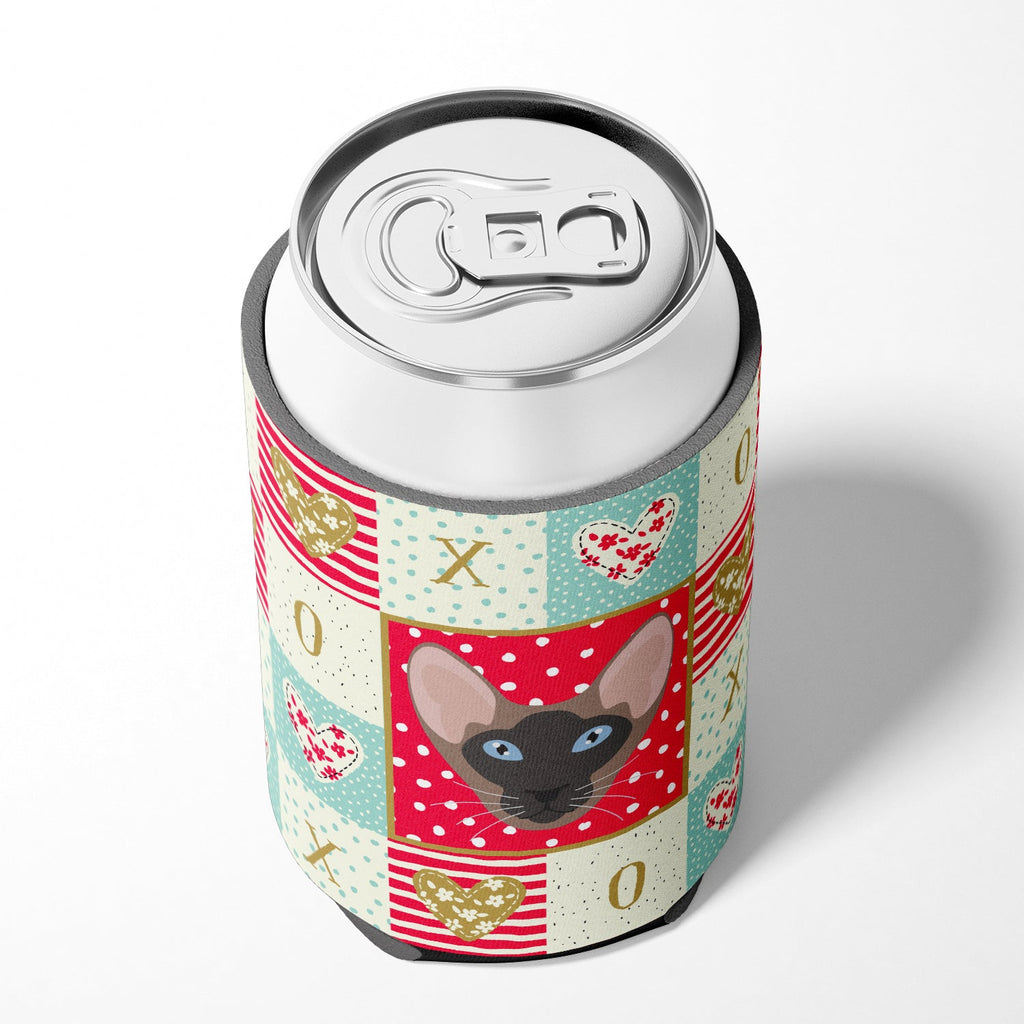 Oriental Bicolor Cat Love Can or Bottle Hugger Cooler Sleeve for Standard 12 oz Cans, Insulated Foam Beer & Soda Can Hugger Reusable